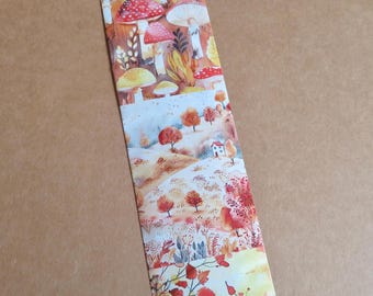 Ruban adhésif en Washi avec des arbres d'automne, cadeau de papeterie d'illustrations d'automne fantaisistes