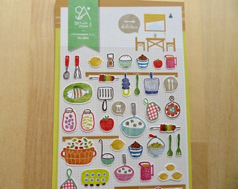 Stickers cuisine, griffonnages de nourriture, autocollants de scrapbooking planificateur de cuisine, autocollants de repas Suatelier Sonia, cadeau pour cuisinier boulanger
