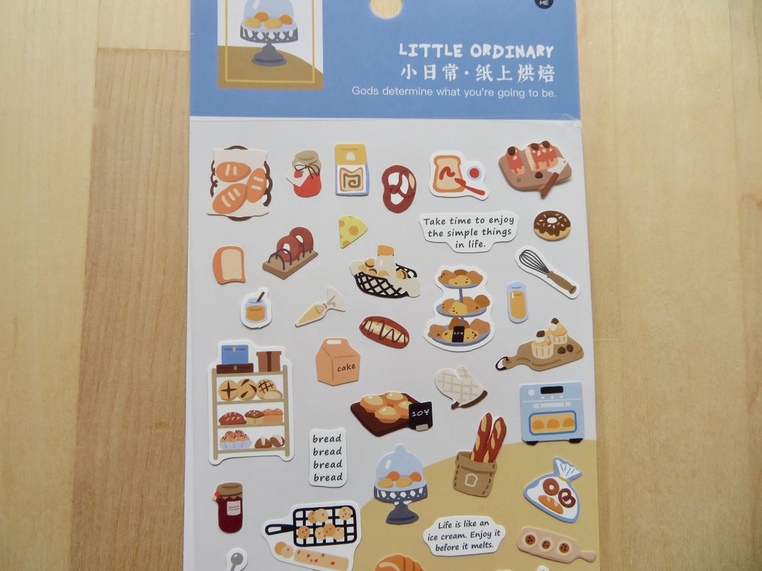 Bread Baking Stickers, Kitchen Doodle Stickers, Cooking Baker Planner ...