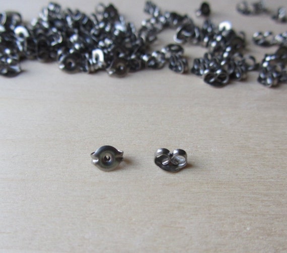 Titanium Clutches Ear Nuts Hypoallergenic Grade 1 Titanium