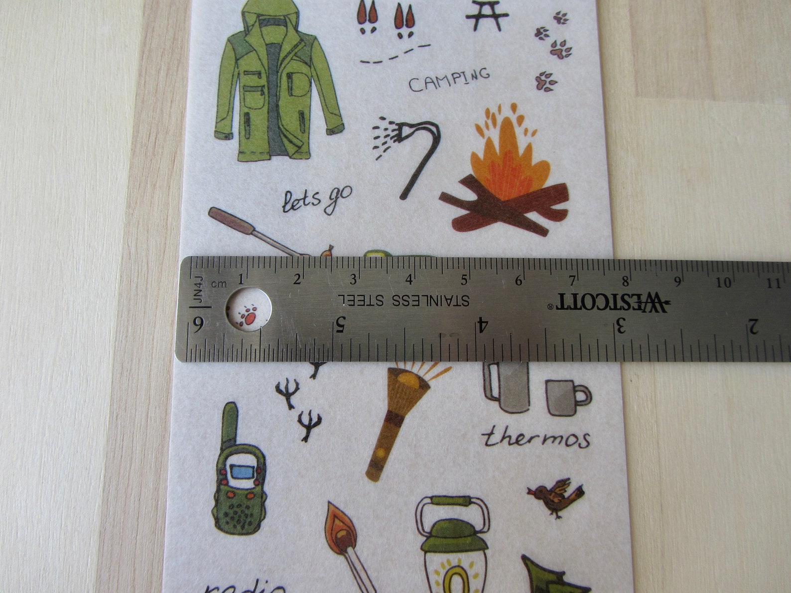 Camping Stickers SET Nature Outdoor Stickers Camping Planner - Etsy