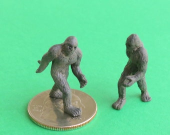 Miniature Big Foot Yeti Sasquatch - Terrarium & Fairy Garden Supplies - Micro Tiny Creatures Soap Making Resin Diorama Supplies