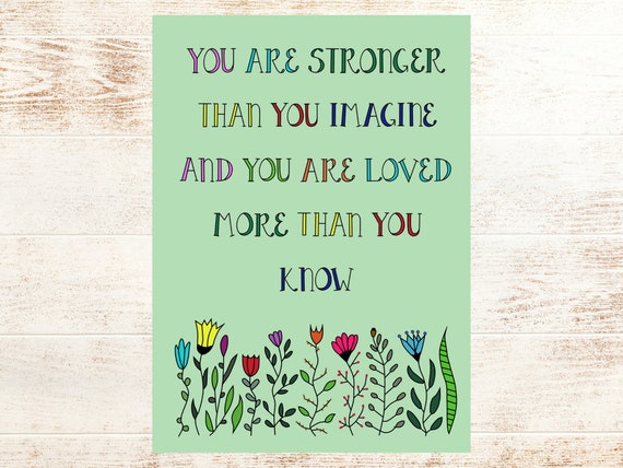 Illustrated Chemo Greeting Card, Cancer Treatment Support Encouragement Card,  Empathy Card, Get Well Chronic Illness You Are Stronger Card - Etsy