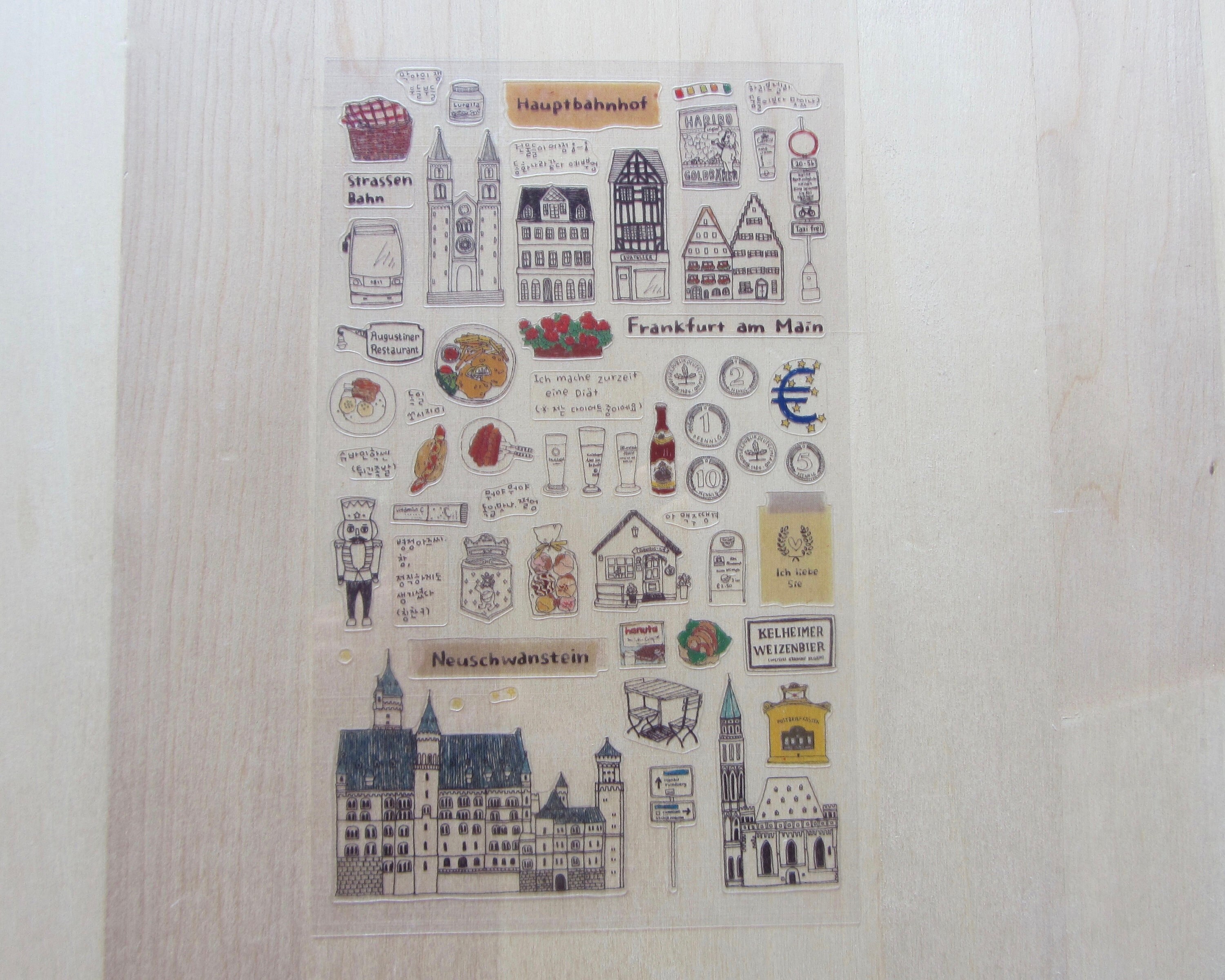 German Post Sticker Germany Stickers, Travel Doodle Stickers, Planner Scrapbooking Stickers ...