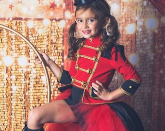 Girl nutcracker costume,girl circus outfit,soldier dress,tutu circus dress,showoman