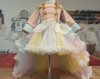 Girl nutcracker costume,girl circus outfit,soldier dress,tutu circus dress,showoman,Pink Circus Outfit