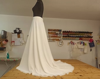 circle skirt with train pattern