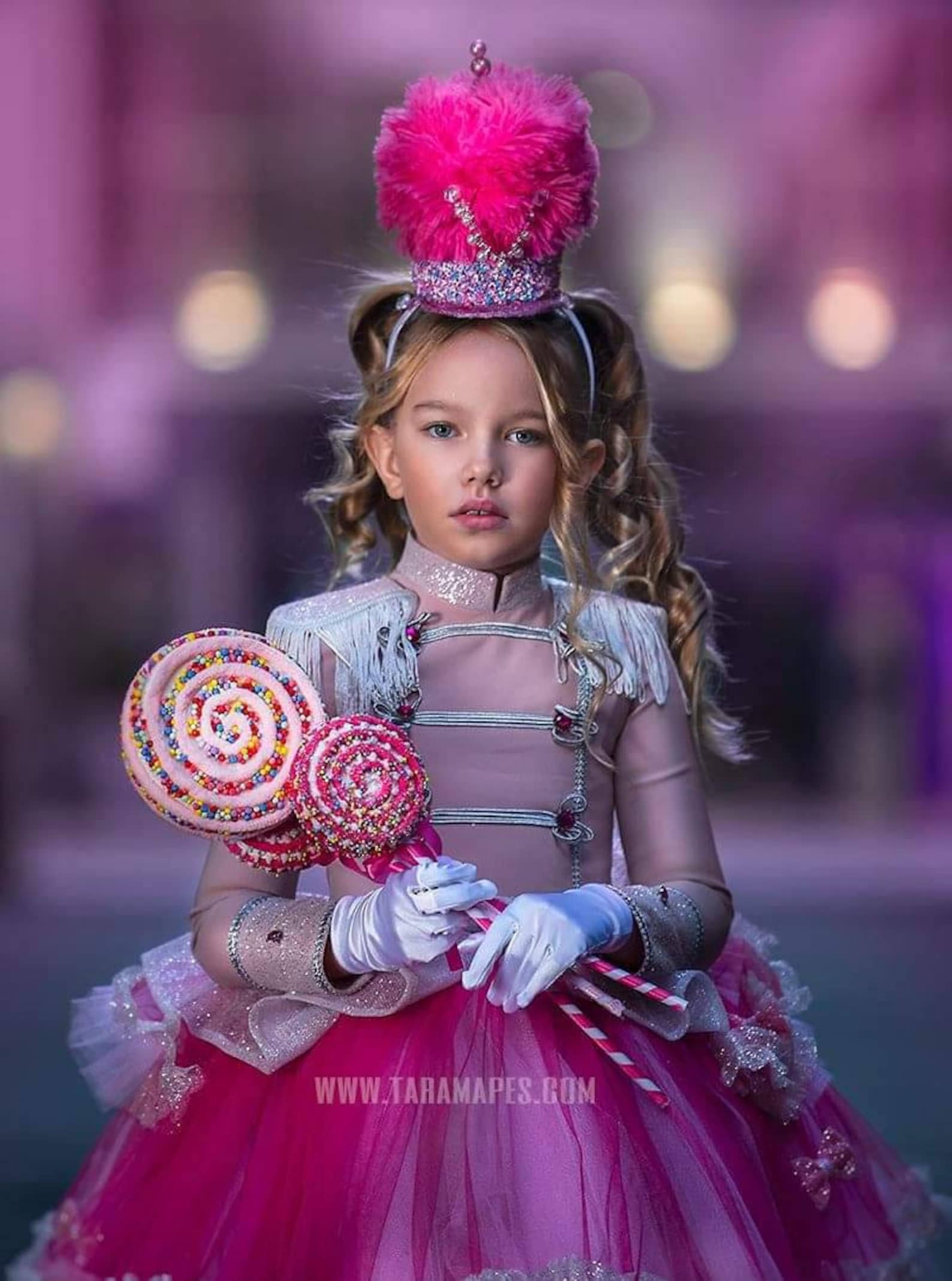 Girl Nutcracker Costumetutu Circus Dressshowomanhot Pink Etsy