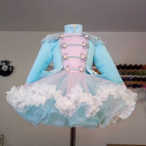 Girl nutcracker costume, Pink and Blue nutcracker costume, Pink and blue tutu Dress nutcracker