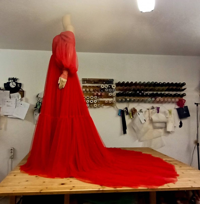 Dress For PhotoshootMaternity Tulle Dress Red Maternity | Etsy