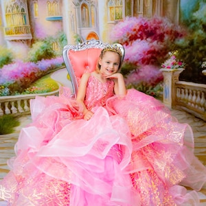 Pink Galinda Dress,long gown