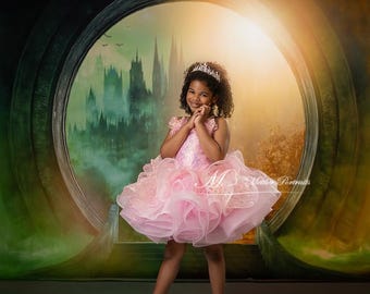 Buble Inspired Pink Birthday Dress, Girls Luxury Pink Sequin Tutu, Whimsical Princess Party Outfit