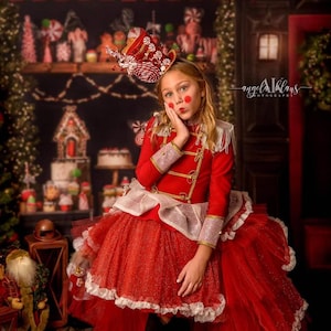 Red White Nutcracker Dress