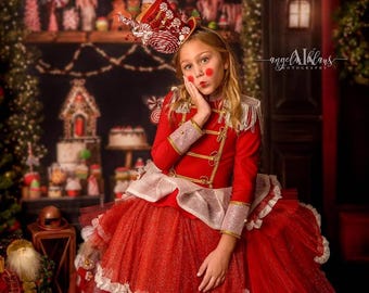 Red White Nutcracker Dress