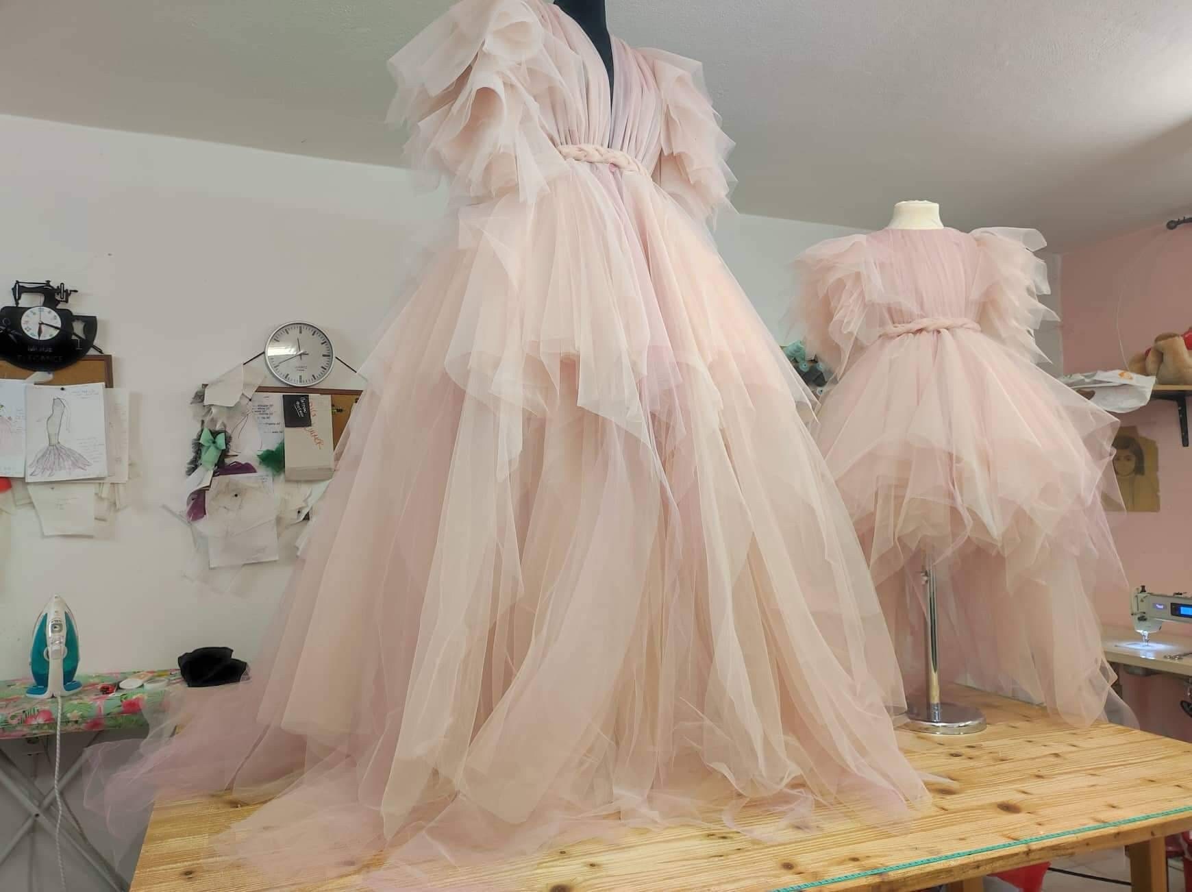 Mom and me maternity gowns hot sale