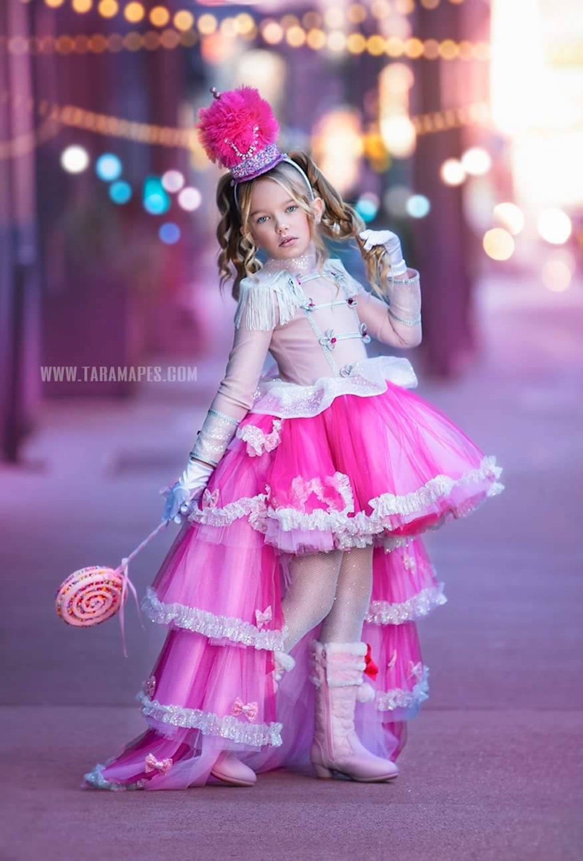 Girl Nutcracker Costumetutu Circus Dressshowomanhot Pink Etsy