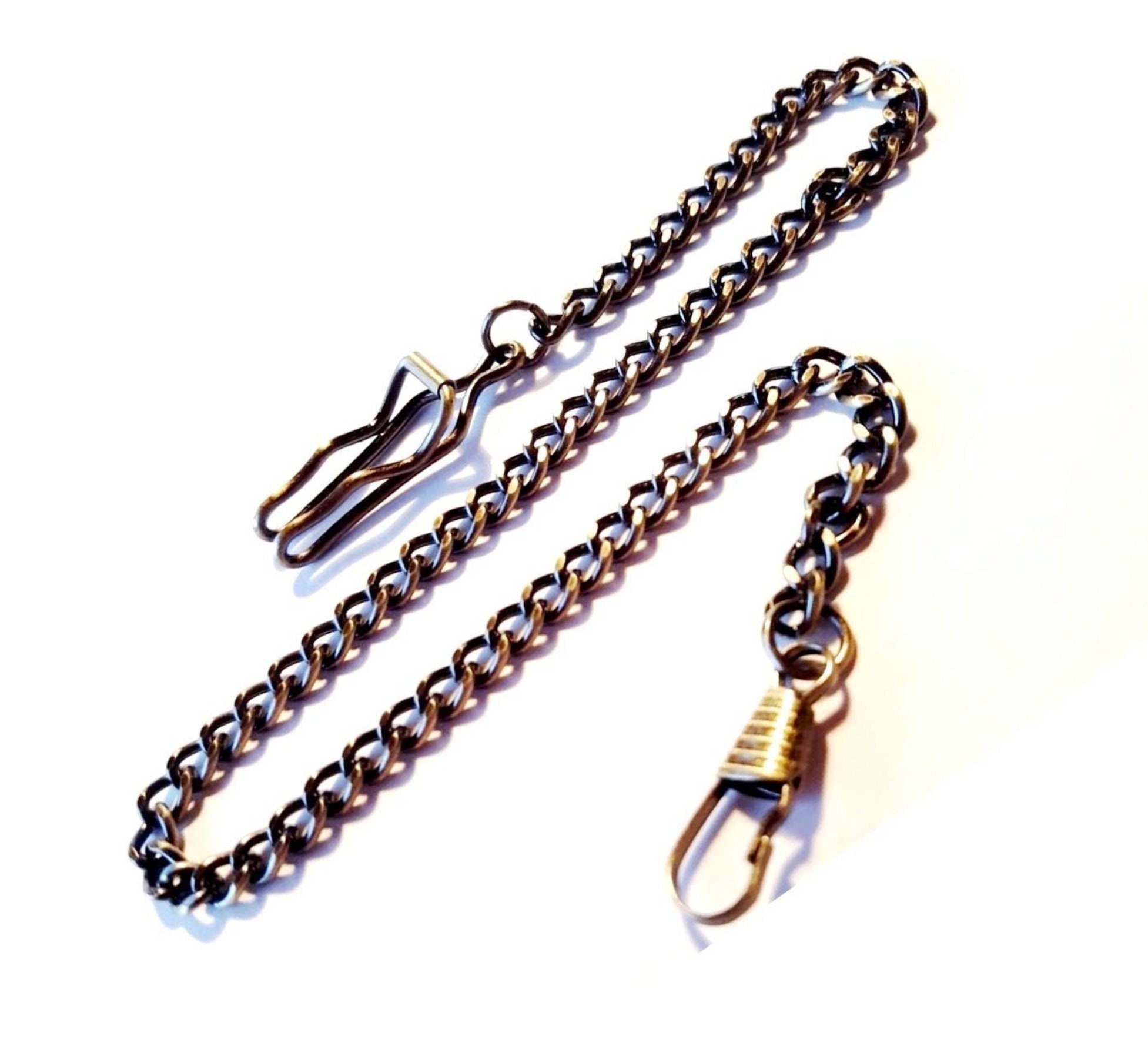 Pocket Watch Chain Gold Brass Bronze Copper Regular 12 Inch Long 24 ...