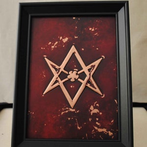 Unicursal Hexagram Occult Art Thelema 93 Symbol, Aleister Crowley Ritual Occult Symbols