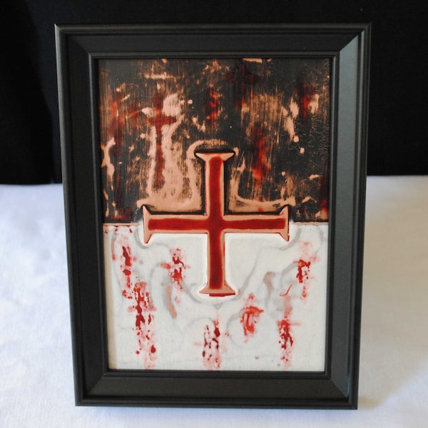 Maçonnique - Francmasonry Art Gift Knights Templar Symbols Embossed Copper Artwork