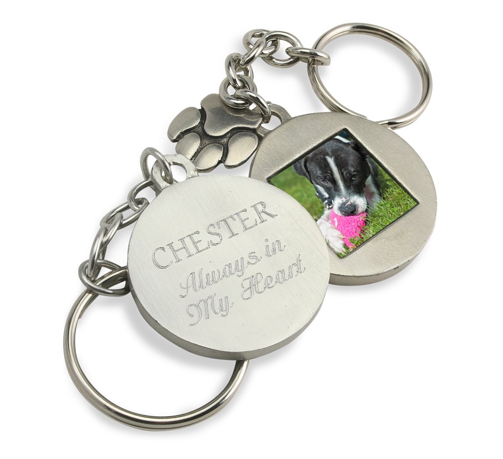 Pet Photo Keychain Custom Pet Keychain Photo Keychains With Etsy