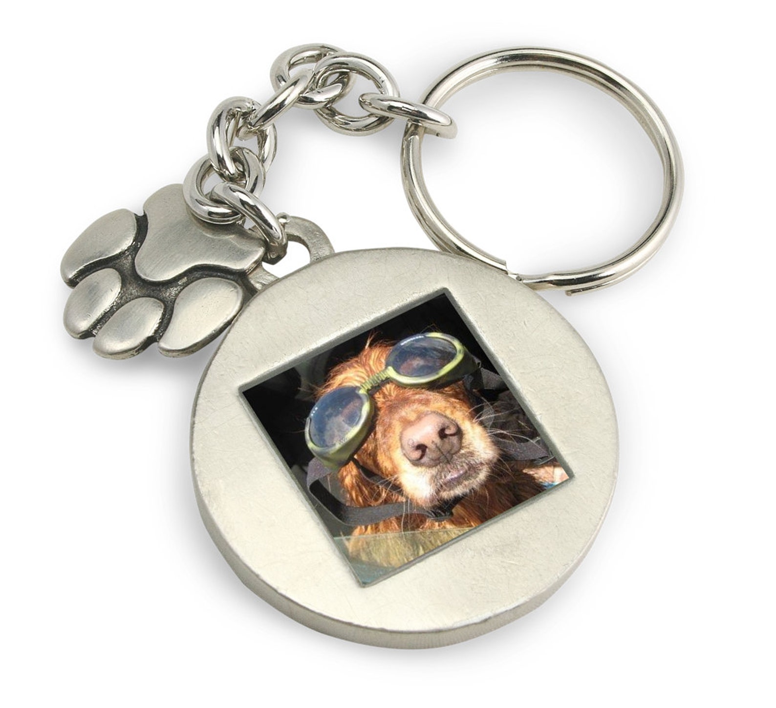 Pet Photo Keychain Custom Pet Keychain Photo Keychains With Etsy