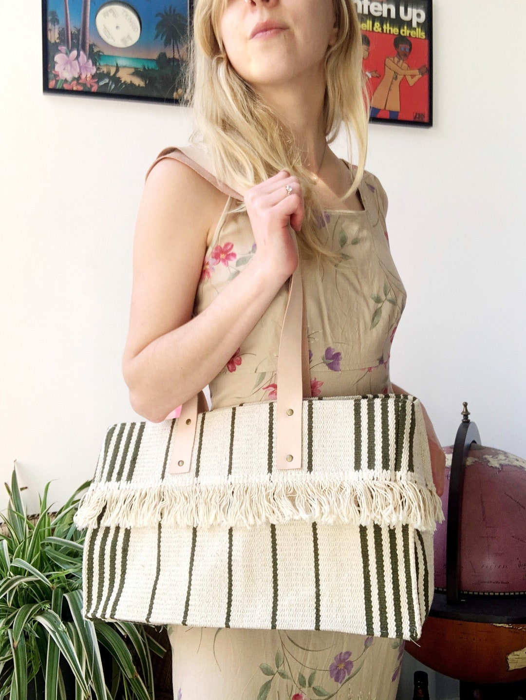 Handmade Oversized Rug Beach Bag - Etsy