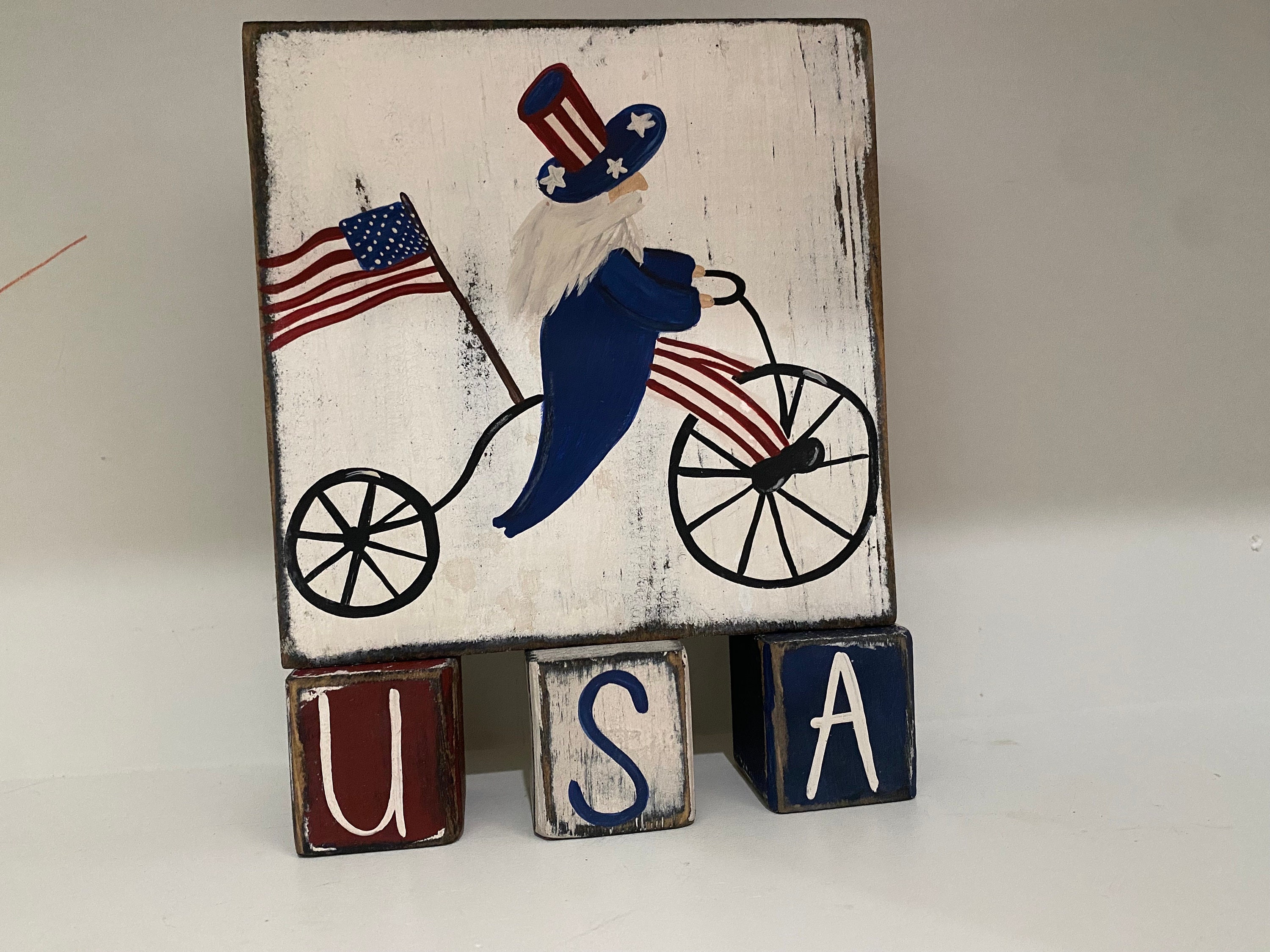 Small Hand Painted Distressed 5.5