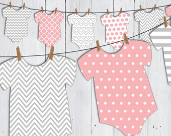 baby onesie and dress templates baby shower onesie banner etsy baby onesie banner template