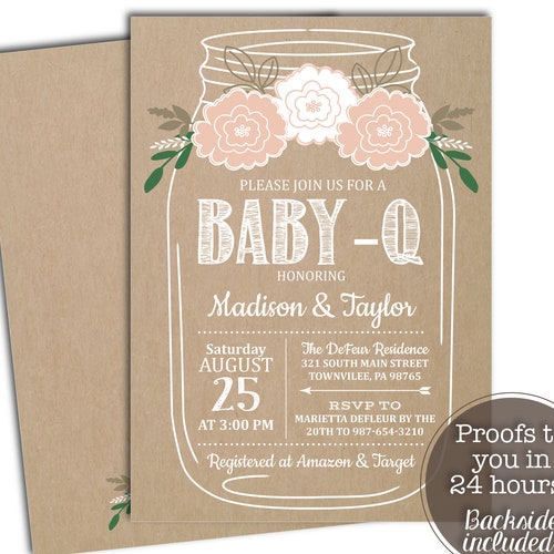 Country Girl Baby Shower Invitation Rustic Baby Shower Etsy
