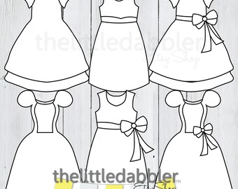 dress and tutu templates