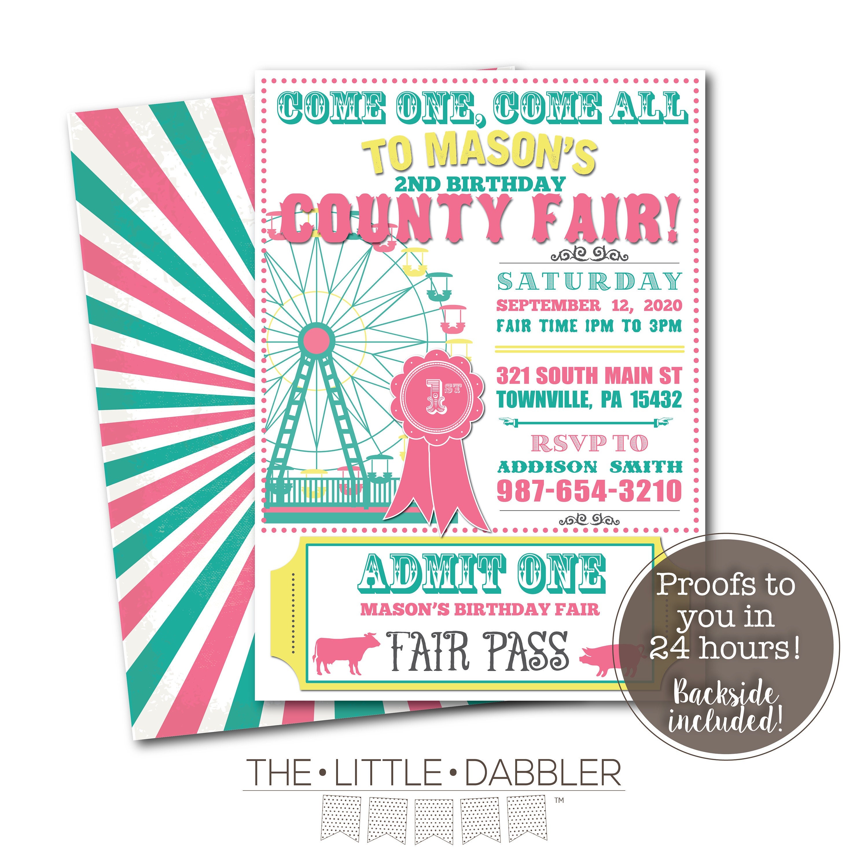 County Fair Poster - Etsy