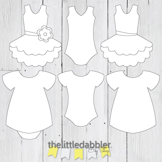 Kleid Tutu Vorlagenbaby Dusche Madchen Baby Etsy