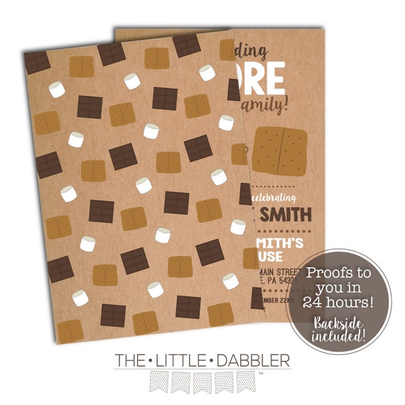 Buy Printable We're Adding Smore Love to Our Family Kraft ...