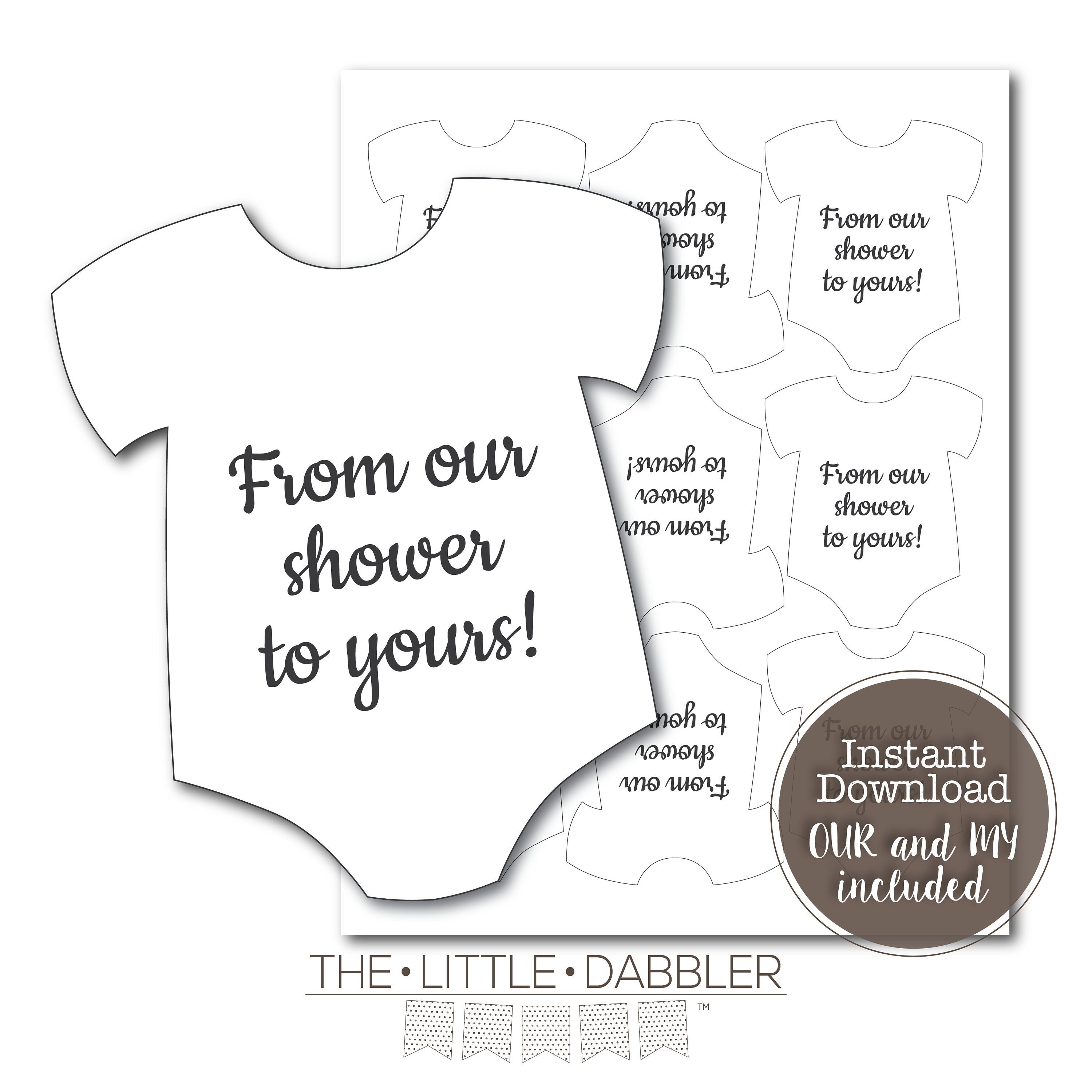 Printable Mini Onesie Baby Shower Favor s Printable From Etsy Printable Mini Onesie Baby Shower Favor s Printable From Etsy