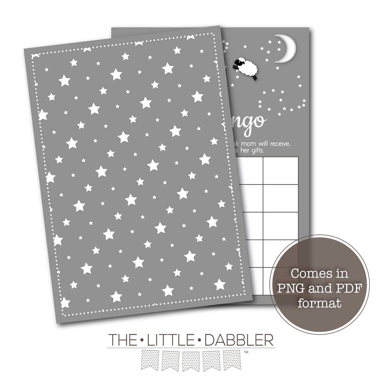 Printable Sheep Baby Bingo Card Baby Shower Game Little - Etsy