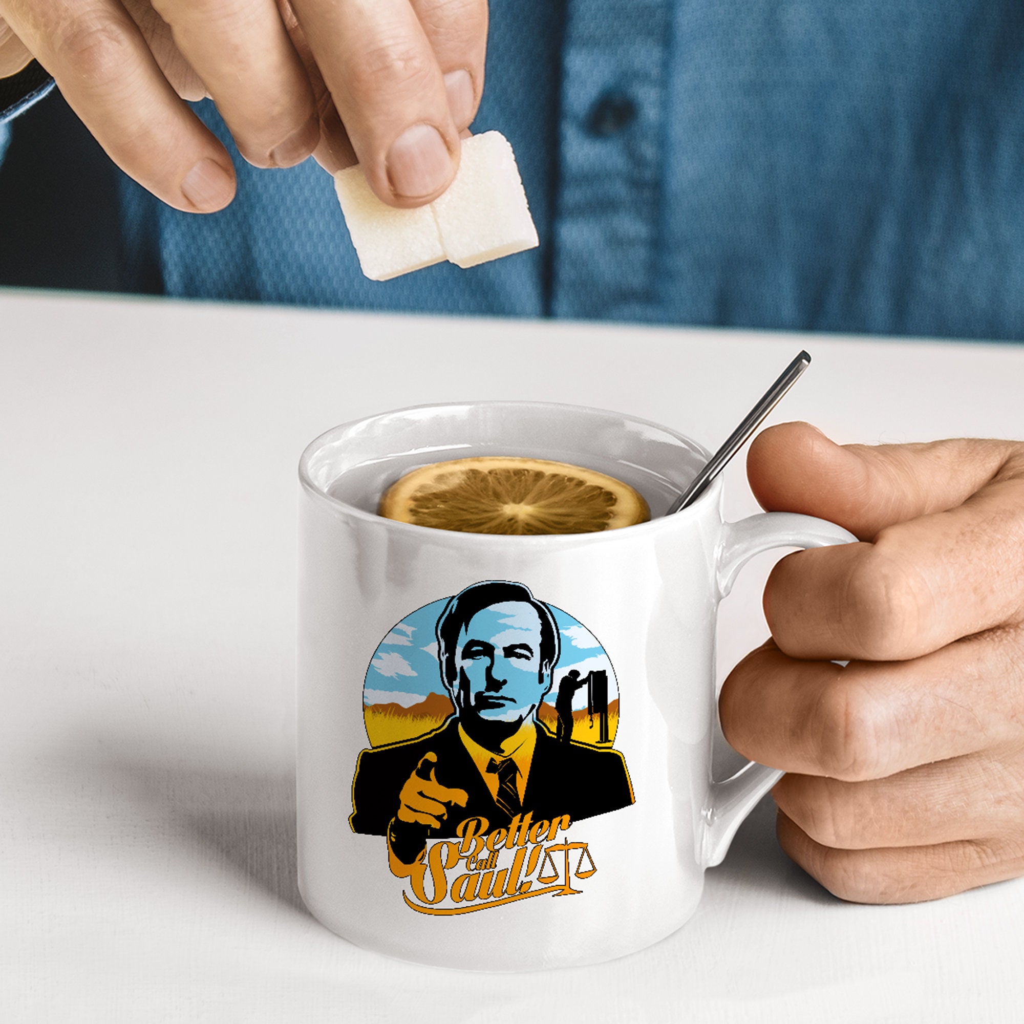 Better Call Saul Retro Mug Funny Coffee Mug - Deny Everything Cup