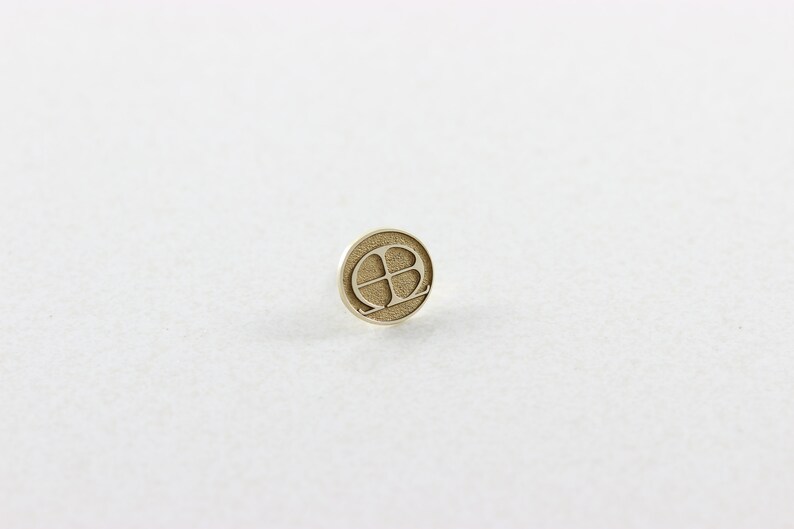 Mens 10k Yellow Gold Tie Tack Pin Lapel Pin