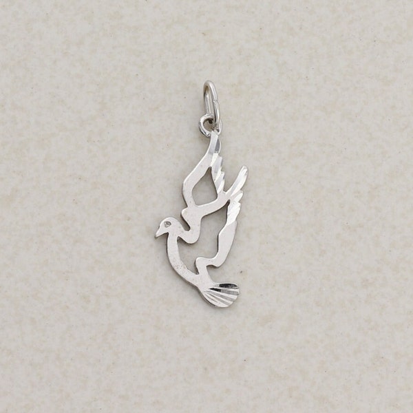 Pendant Only 10k White Gold Dove Pendant