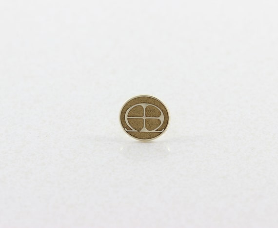 Mens 10k Yellow Gold Tie Tack Pin Lapel Pin