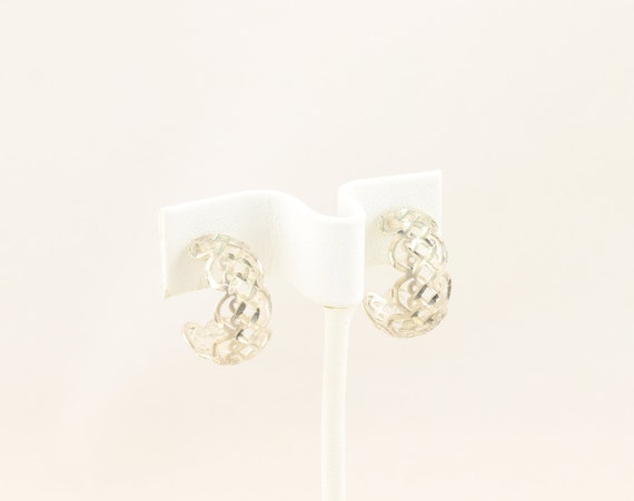 Sterling Silver Hoop Earrings - image 4