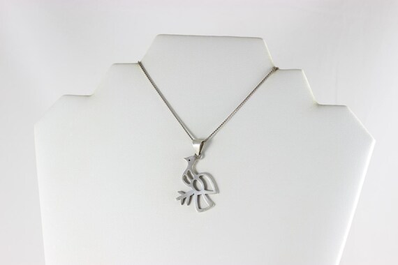 Sterling Silver Dove Pendant - image 4