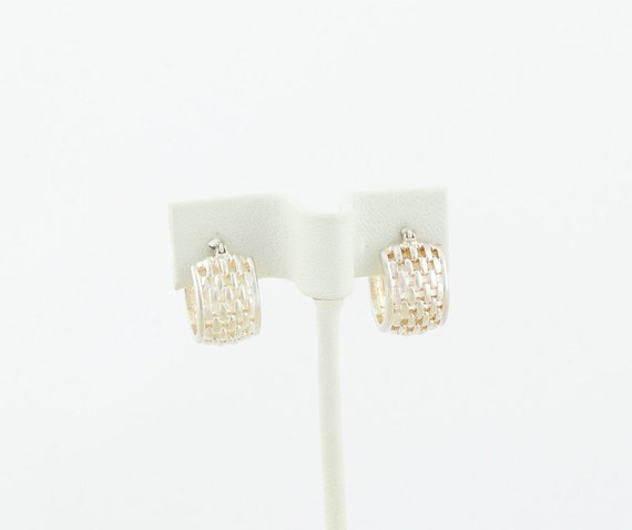 Sterling Silver Hoop Earrings - image 4