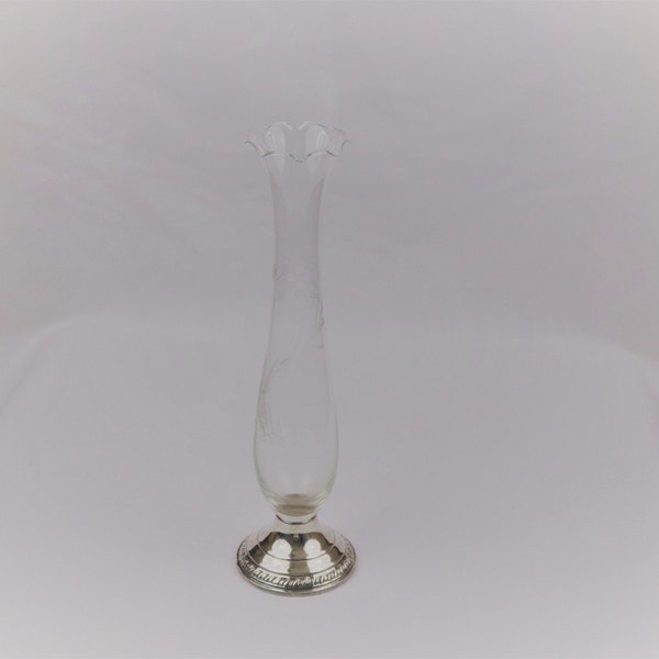 Etched Glass Vase - Etsy