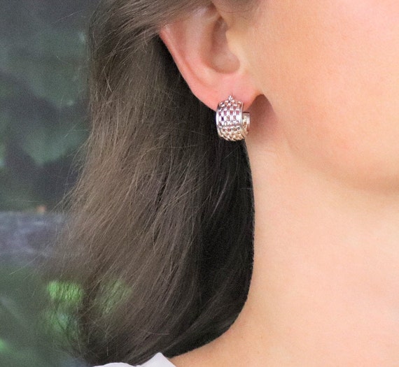 Sterling Silver Hoop Earrings - image 2