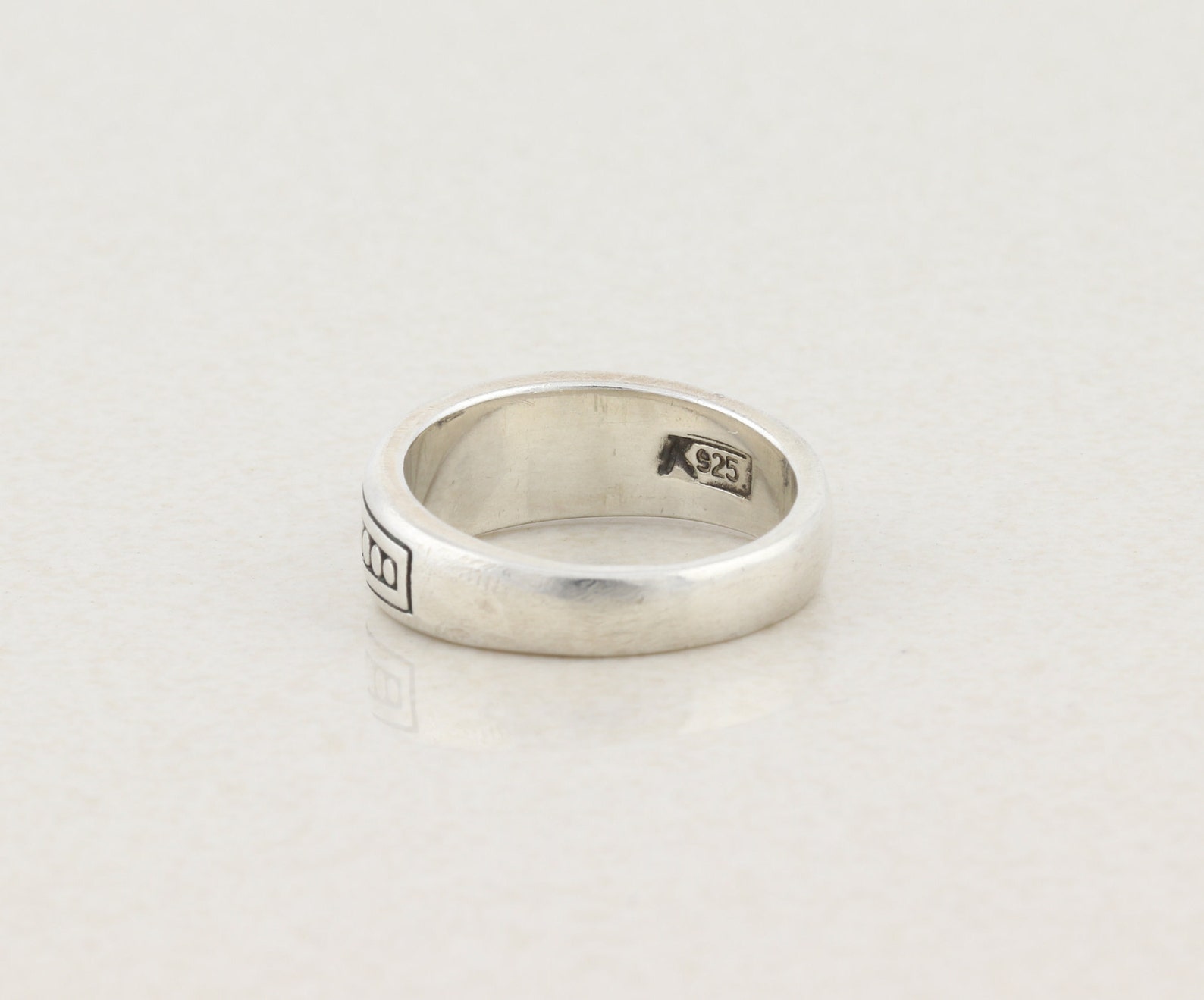 Mens Sterling Silver Turquoise Pinky Ring Size 6 Etsy