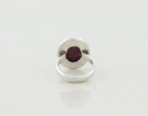 Sterling Silver Ruby Ring  Size 5 3/4 - image 7