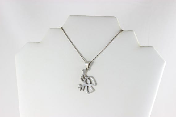 Sterling Silver Dove Pendant - image 3