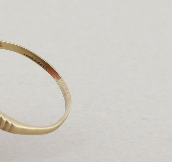 10k Yellow Gold Lab Created Purple Sapphire Ring … - image 6