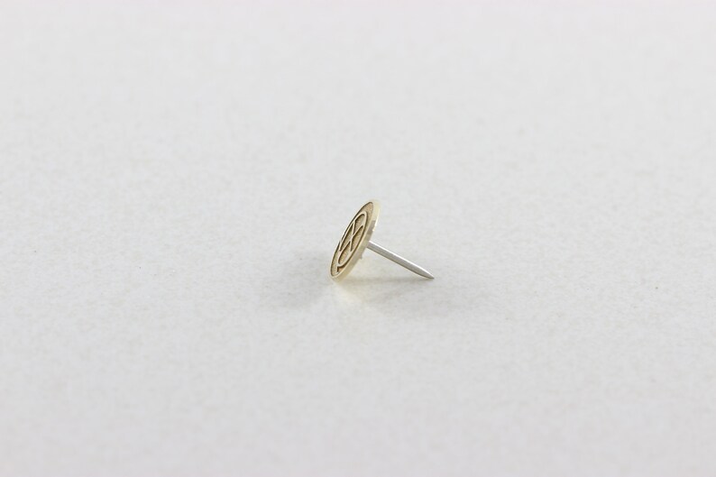Mens 10k Yellow Gold Tie Tack Pin Lapel Pin
