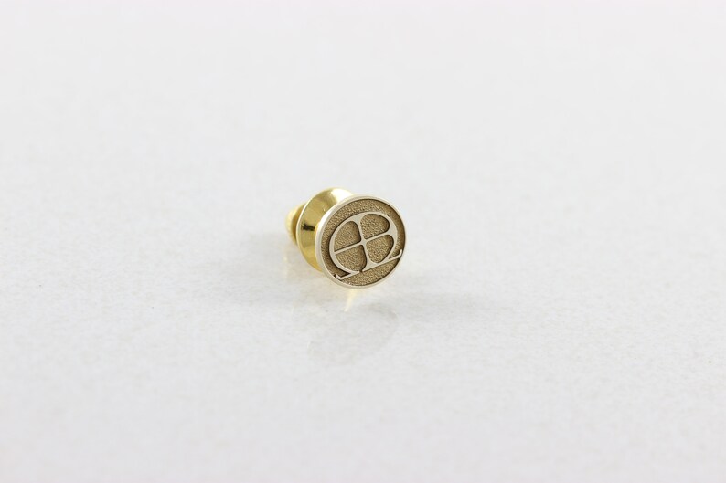 Mens 10k Yellow Gold Tie Tack Pin Lapel Pin